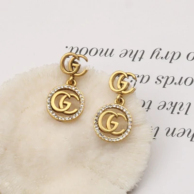 Bijoux de luxe en gros boucles d'oreilles de marque célèbre Gucci' S Gg femmes inspirées boucles d'oreilles de créateur marque populaire boucle d'oreille cerceau